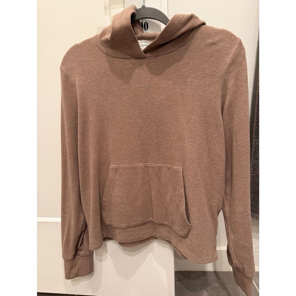 J. Crew Women’s Hooded Pullover in Light Taupe